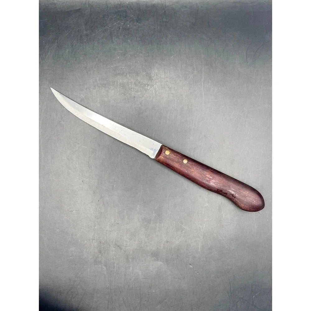 Vtg Imperial Fillet Knife Stainless Steel Wood Handle USA 9.25